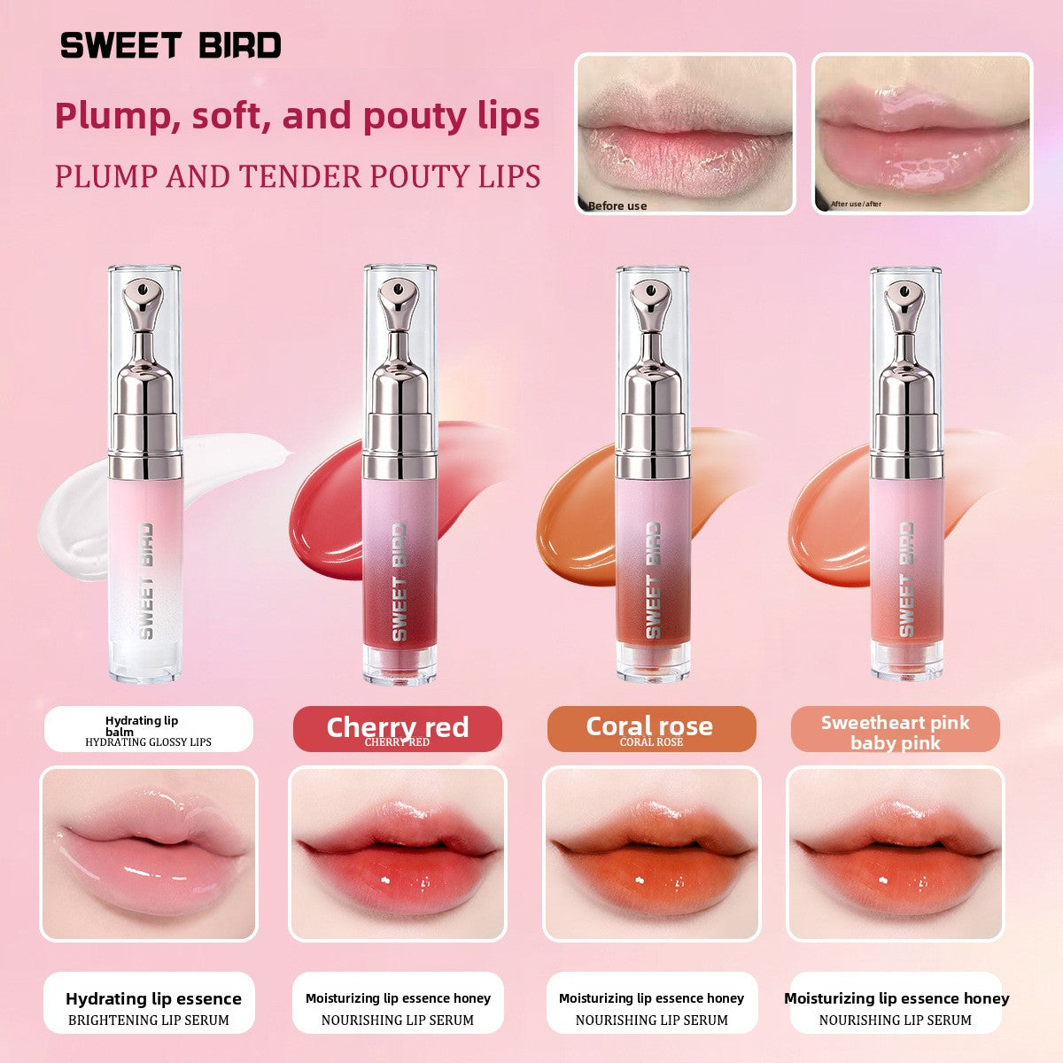 Nawilżający balsam do ust Sweet Bird