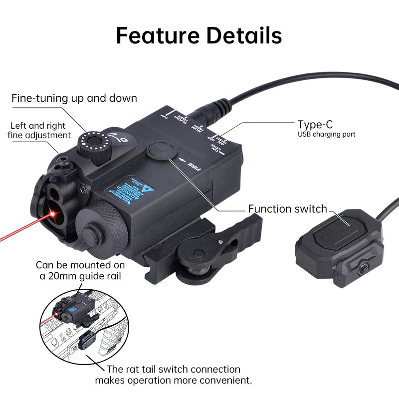 MINI-A2 PEQ15 Latarka taktyczna laserowa i IR